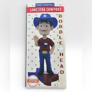 Texas Essentials Lonestar Cowpoke Bobblehead Collectable 2025 BRAND NEW